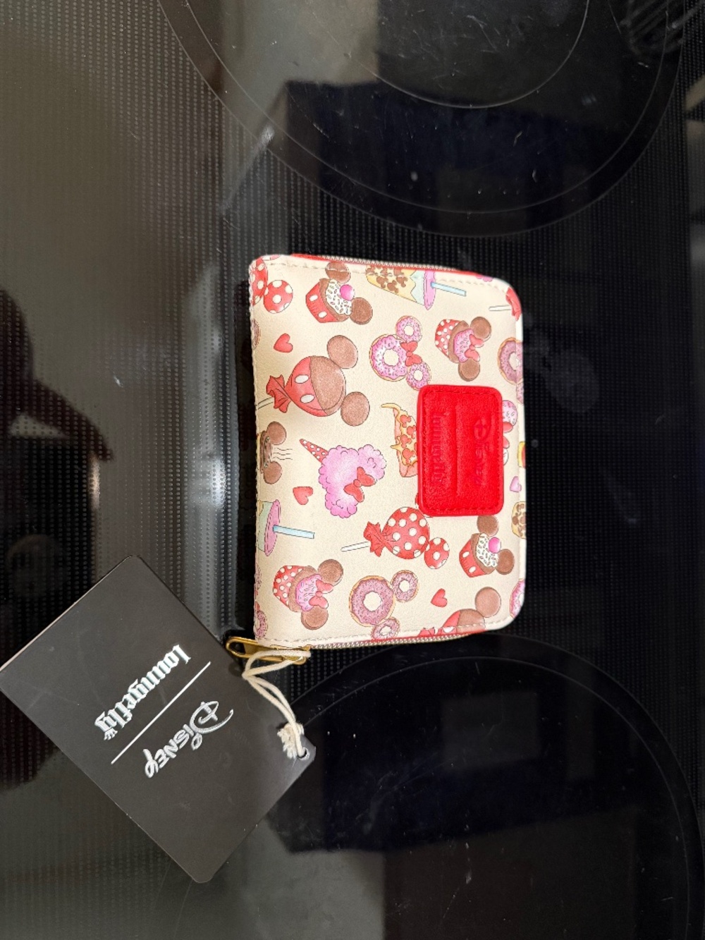 Loungefly Disney Mickey & Minnie Treats mini zipper wallet BNWT